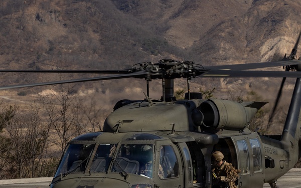 U.S. Marines with 12th LCT and U.S. Soldiers Execute an Aerial Insert