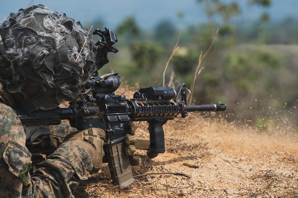 Task Force Ashland Marines, Sailors Conduct Combined Arms Live-Fire Exercise During Exercise Cobra Gold 26