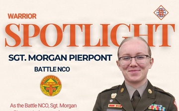 2d TSB Spotlight: Sgt. Morgan Pierpont