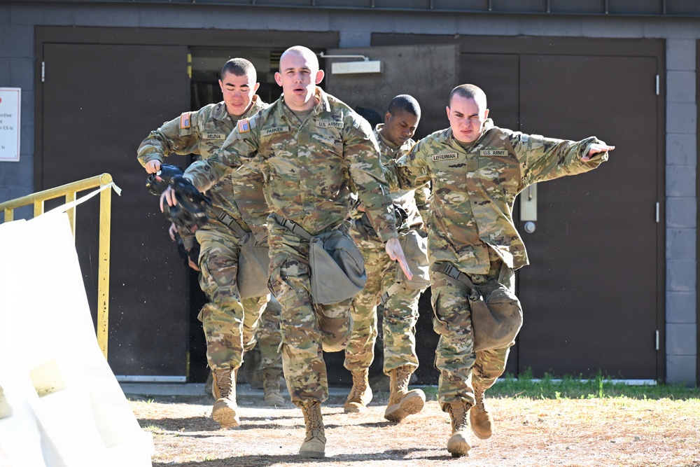 Fort Jackson Basic Combat Training Red Phase Training CBRN Chamber