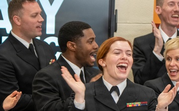 The US Navy Band Sea Chanters perform at Schalmont High School