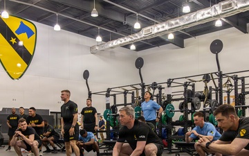 The First Team hosts Secretary of the Army for H2F PT