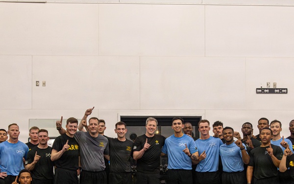 The First Team hosts Secretary of the Army for H2F PT