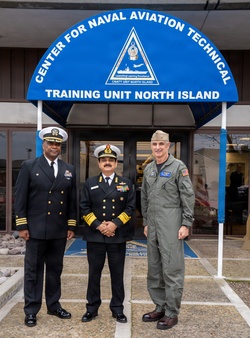 CNATT Unit North Island hosts Navy airboss, Indian Navy vice chief