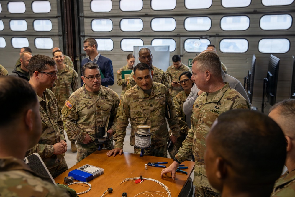 Senior Leaders Walk Through 21st Theater Sustainment Command Innovation Center