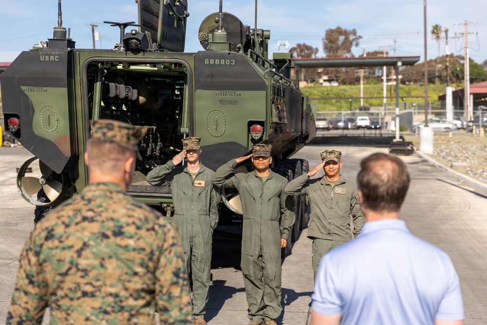 Assistant Secretary of the Navy for Manpower and Reserve Affairs, the Honorable Benjamin C. Kohlmann, visits I Marine Expeditionary Force