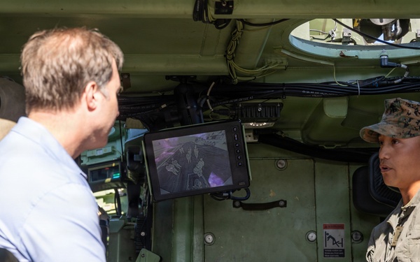 Assistant Secretary of the Navy for Manpower and Reserve Affairs, the Honorable Benjamin C. Kohlmann, visits I Marine Expeditionary Force