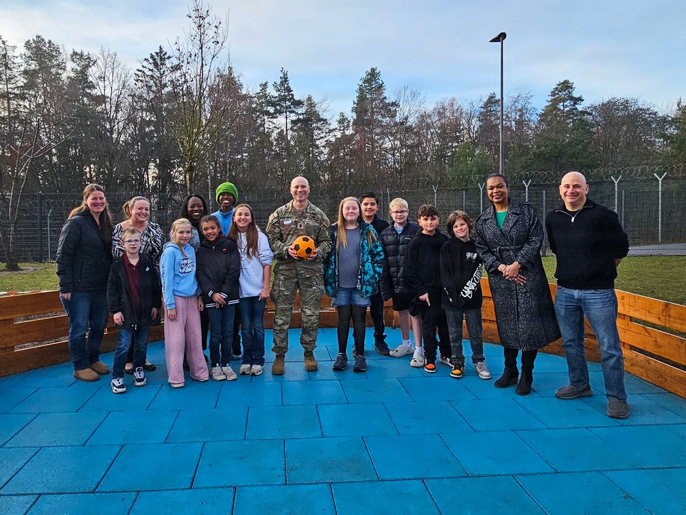 New gaga ball pit brings comfort of home to students at USAG Stuttgart