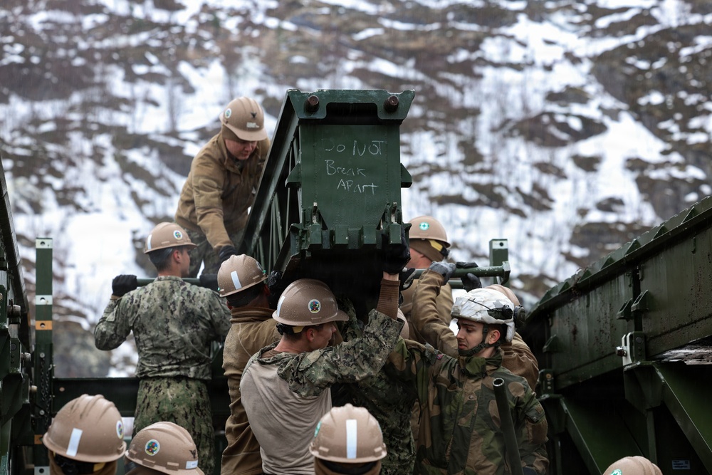 U.S. Navy Seabees Construct 14-Bay MGB
