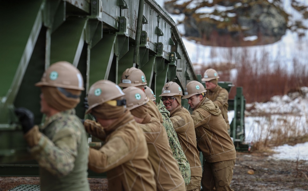 U.S. Navy Seabees Construct 14-Bay MGB