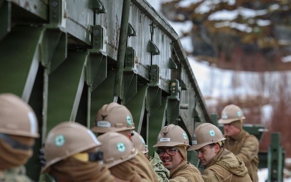 U.S. Navy Seabees Construct 14-Bay MGB