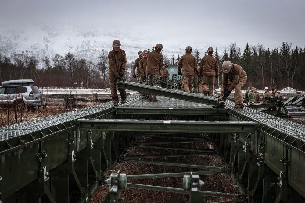 U.S. Navy Seabees Construct 14-Bay MGB