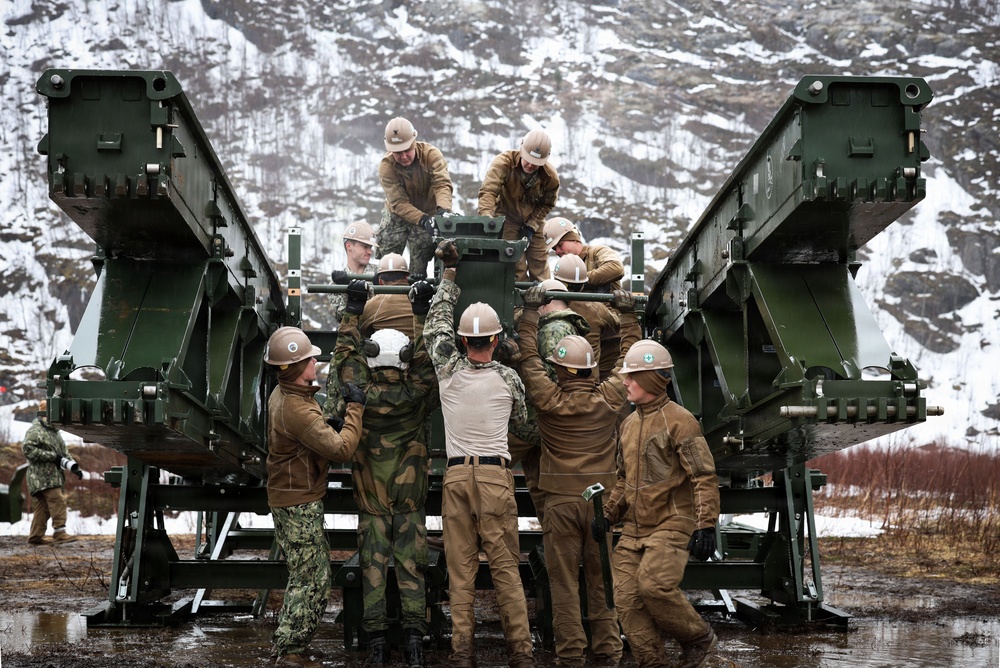 U.S. Navy Seabees Construct 14-Bay MGB