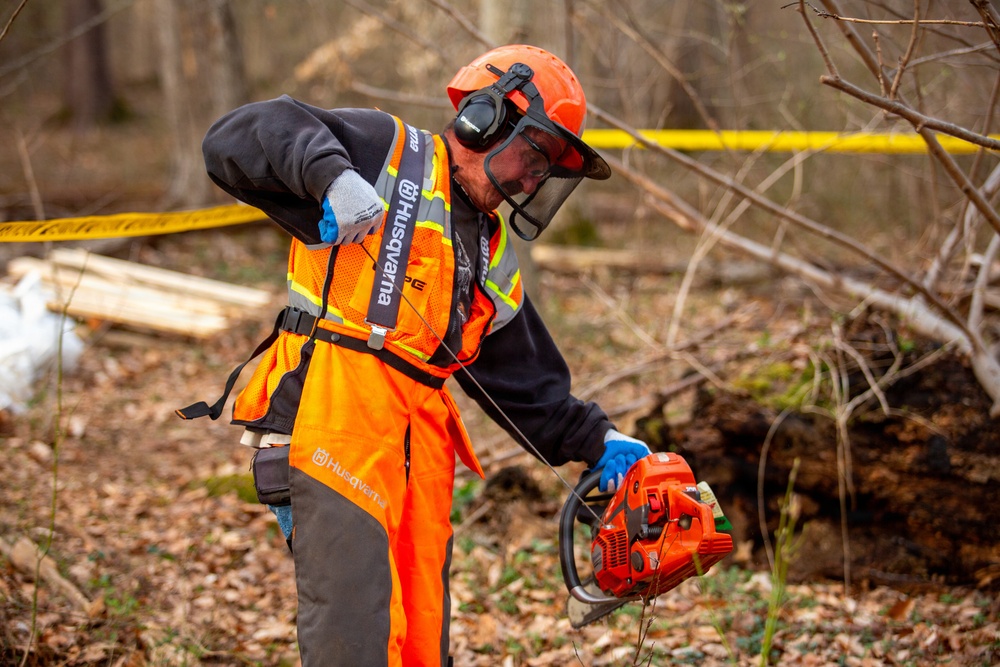 U.S. Army Corps of Engineers crews continue remediation activities at Potomac Interceptor Collapse Site