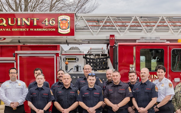 NSA Annapolis Fire Station Receives CNIC Small Fire Department of the Year Award