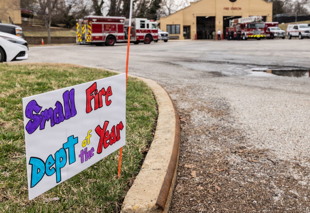 NSA Annapolis Fire Station Receives CNIC Small Fire Department of the Year Award
