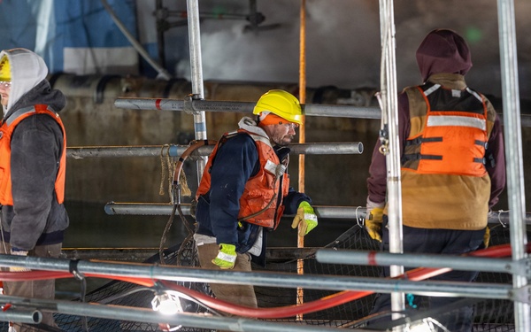 Undocking Crew for The USS North Dakota (SSN 784)