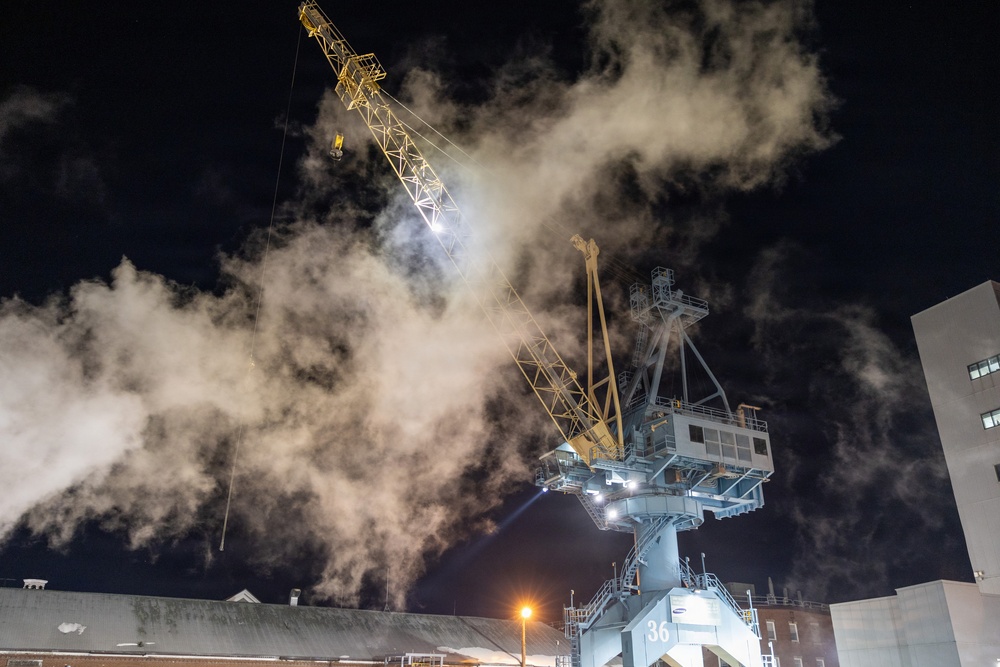 Undocking Crew for The USS North Dakota (SSN 784)