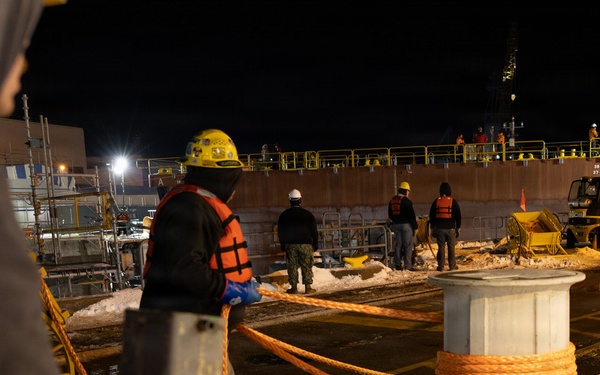 Undocking Crew for The USS North Dakota (SSN 784)
