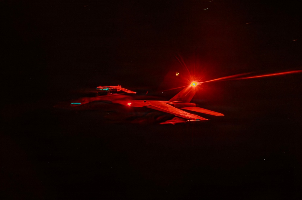 US Air Force KC-135 conducts aerial refueling in support of Operation Epic Fury