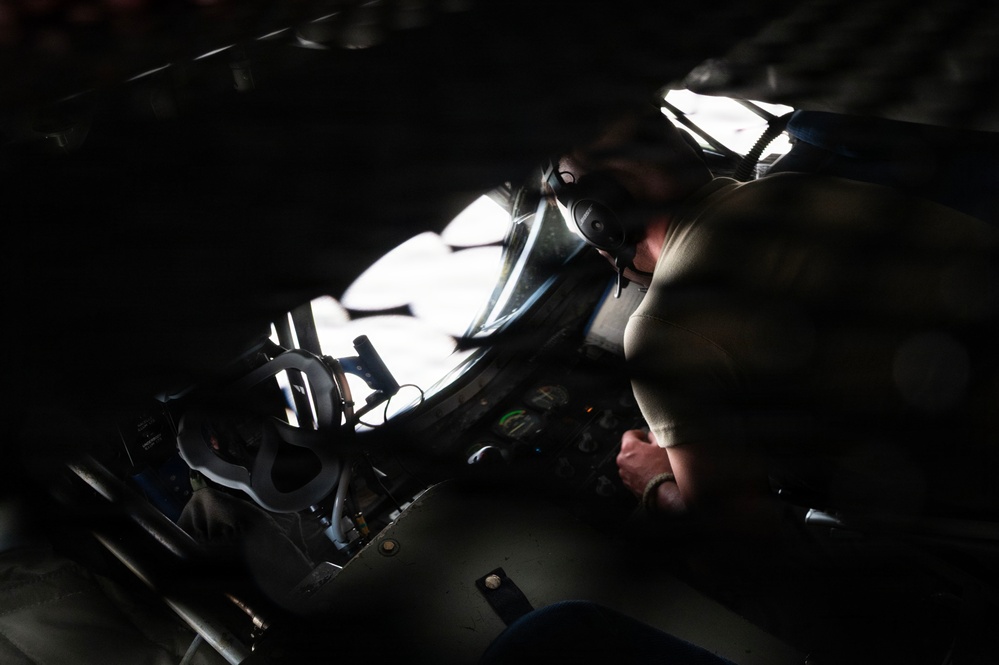 US Air Force KC-135 conducts aerial refueling in support of Operation Epic Fury