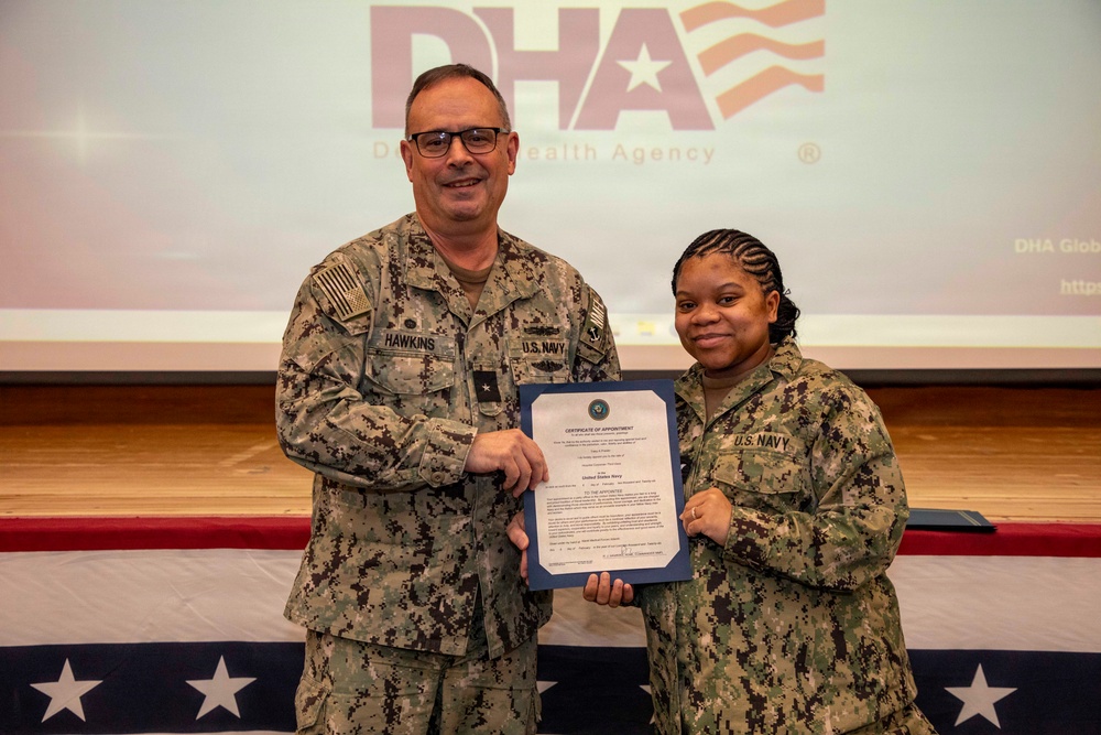 Naval Medical Forces Atlantic Sailors and Staff Recognized During All Hands Call