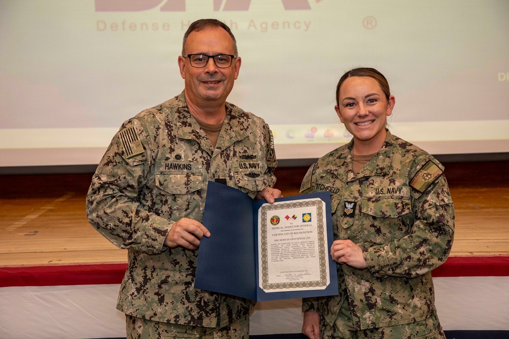 Naval Medical Forces Atlantic Sailors and Staff Recognized During All Hands Call