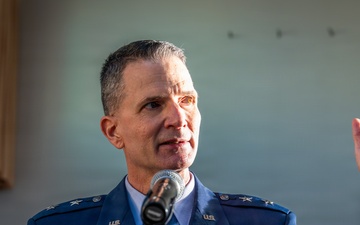 Col Brian Anderson celebrates retirement with Chief of Chaplains, family