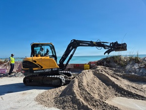 Coast Guard installs statue of Seaman Apprentice Flores in the Circle of Heroes veterans memorial off the coast of Clearwater