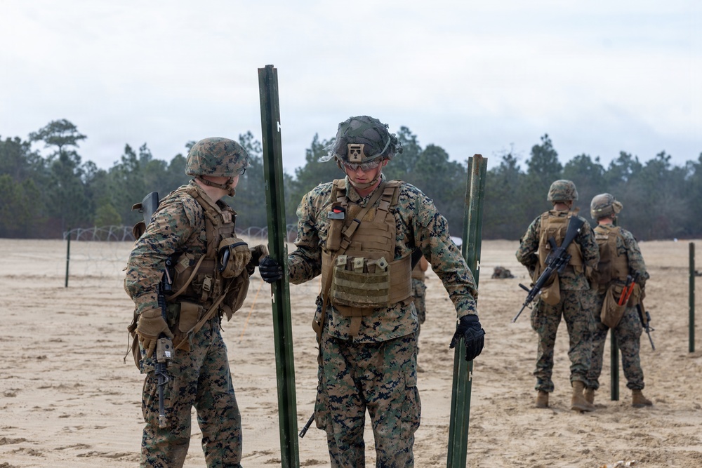 Marines with 8th Engineer Support Battalion Conduct a Certification Exercise