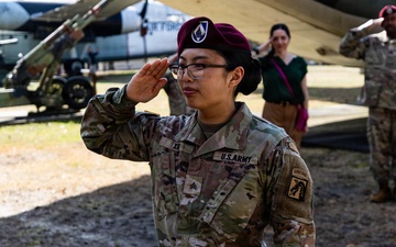 Sgt. Ashley Xie Re-Enlists at The 82nd Airborne War Memorial Museum