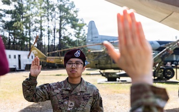 Sgt. Ashley Xie Re-Enlists at The 82nd Airborne War Memorial Museum