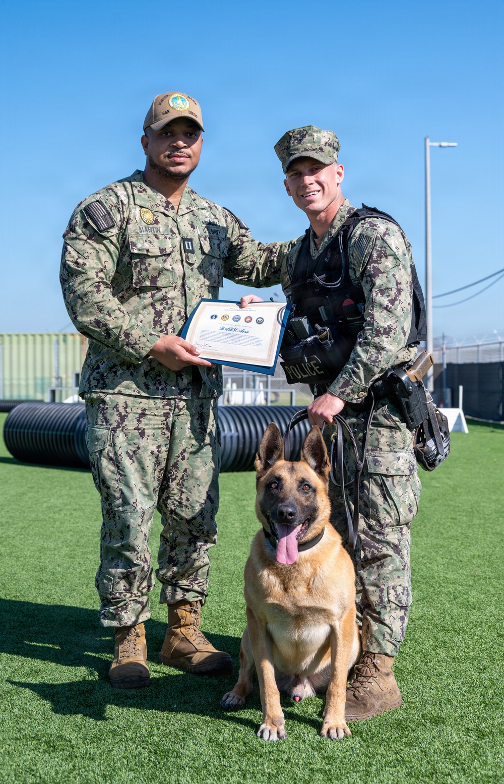 Naval Base San Diego Honors its K-9 Warfighters