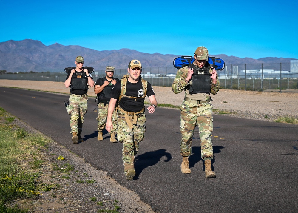 Luke Holds Bataan March Memorial Ruck