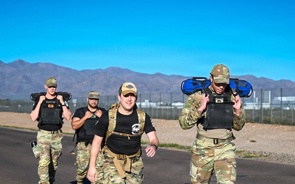 Luke Holds Bataan March Memorial Ruck