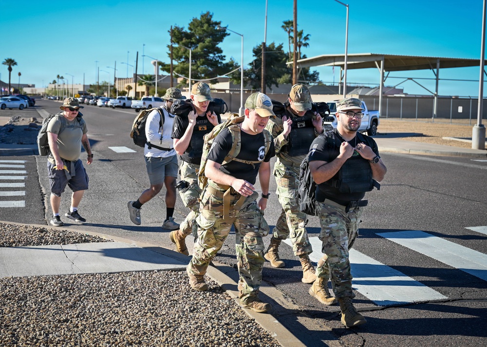 Luke Holds Bataan March Memorial Ruck