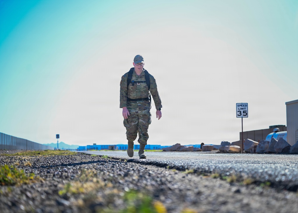 Luke Holds Bataan March Memorial Ruck