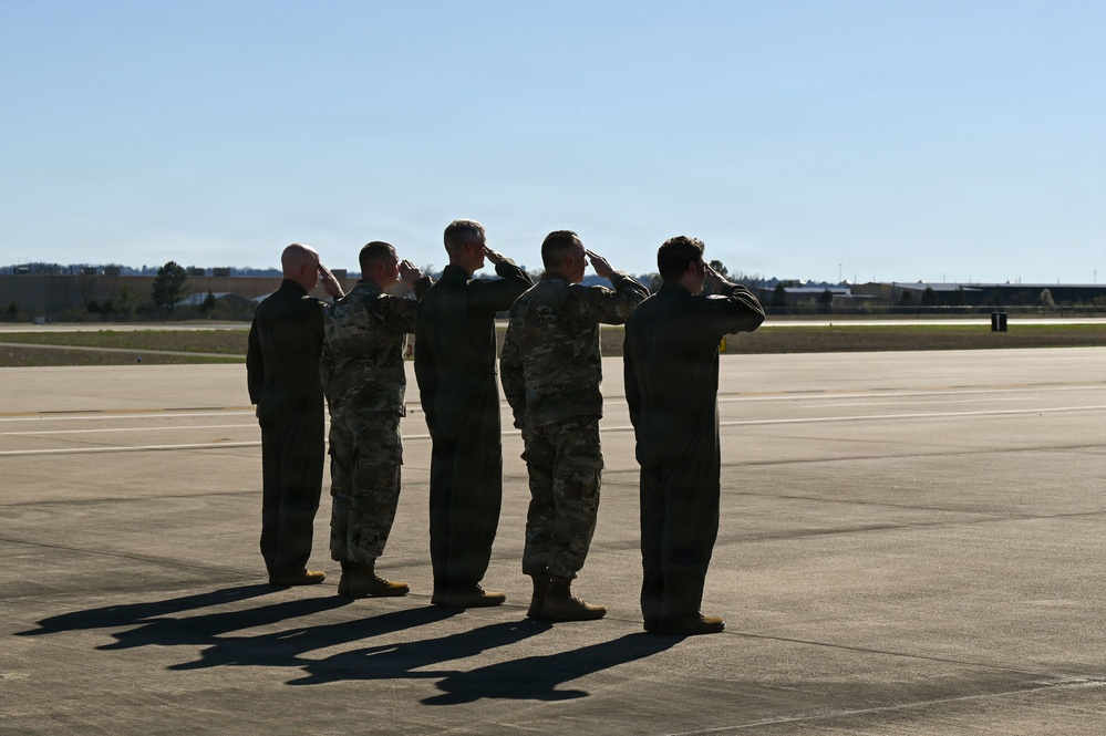 CSAF and CMSAF visit Ebbing ANGB