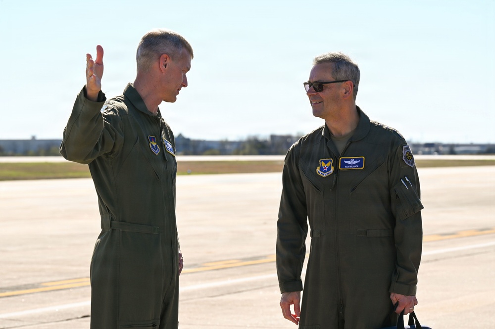 CSAF and CMSAF visit Ebbing ANGB