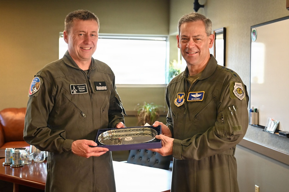CSAF and CMSAF visit Ebbing ANGB