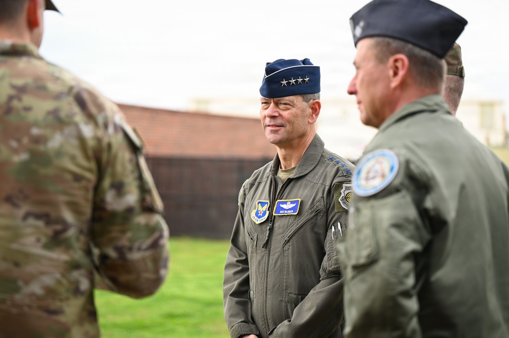 CSAF and CMSAF visit Ebbing ANGB