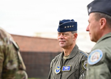 CSAF and CMSAF visit Ebbing ANGB