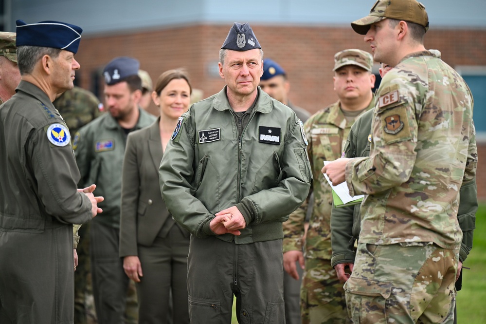 CSAF and CMSAF visit Ebbing ANGB