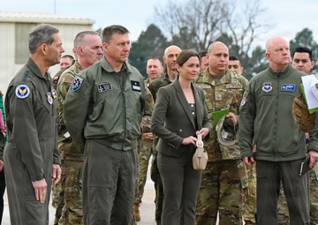 CSAF and CMSAF visit Ebbing ANGB
