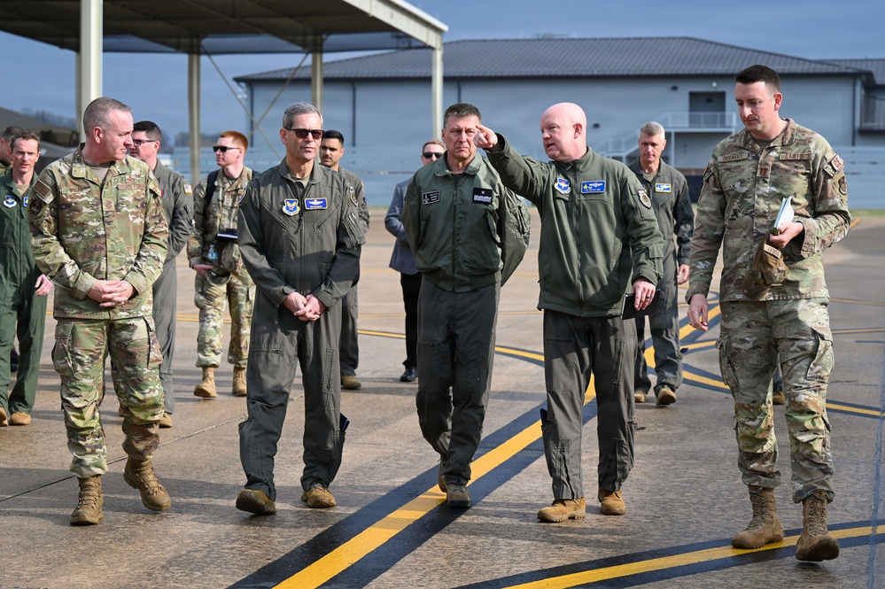 CSAF and CMSAF visit Ebbing ANGB
