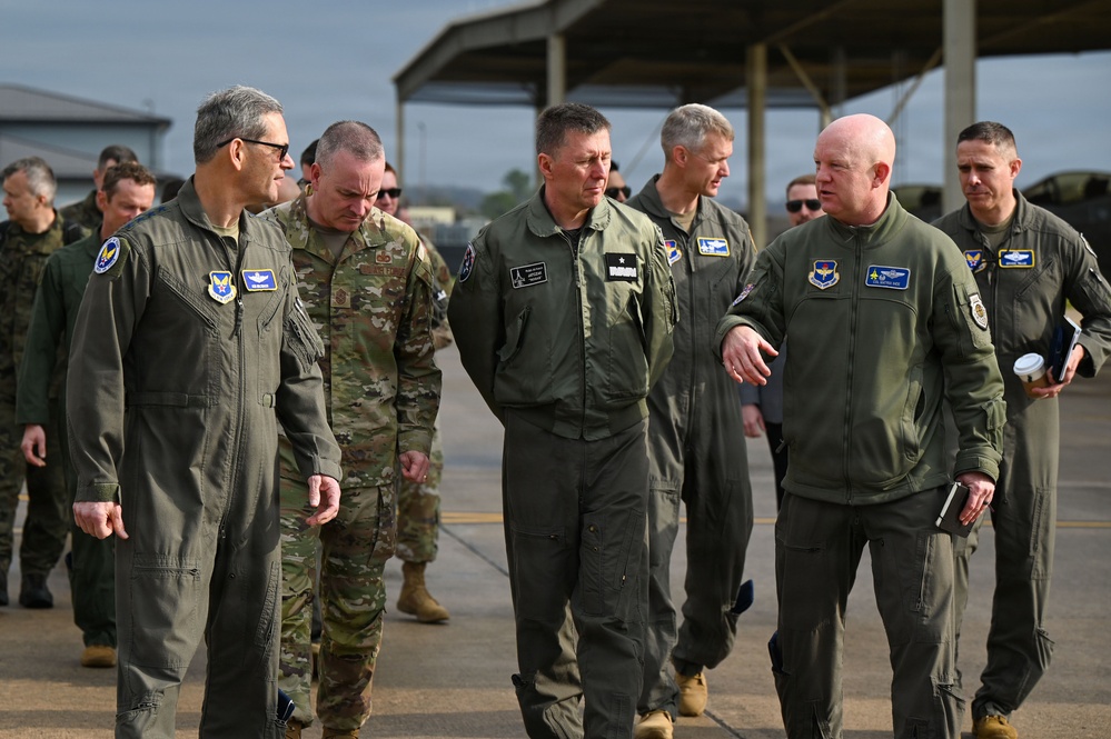 CSAF and CMSAF visit Ebbing ANGB