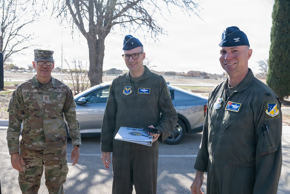 Brigadier General Keeney visits Holloman Air Force Base