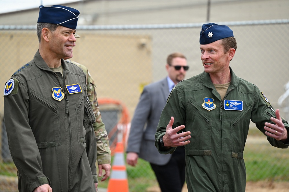 CSAF and CMSAF visit Ebbing ANGB