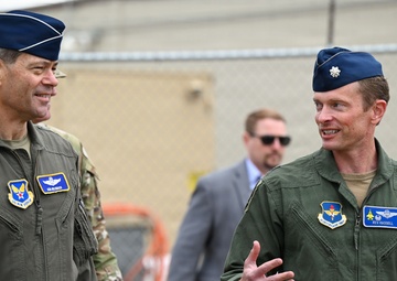 CSAF and CMSAF visit Ebbing ANGB