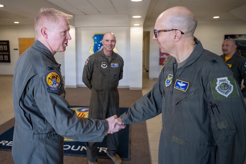 Brigadier General Keeney visits Holloman Air Force Base